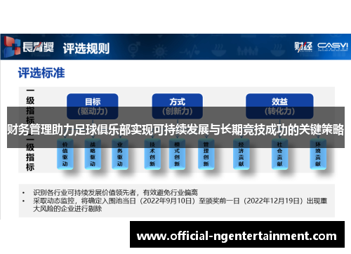 财务管理助力足球俱乐部实现可持续发展与长期竞技成功的关键策略